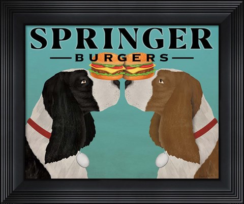 Framed Springer Burgers Print