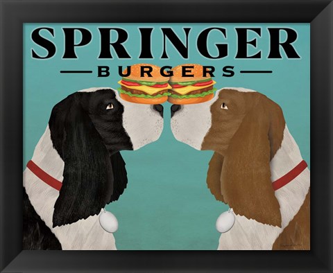 Framed Springer Burgers Print