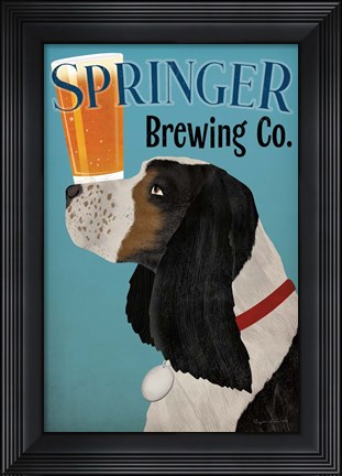 Framed Springer Brewing Co Print