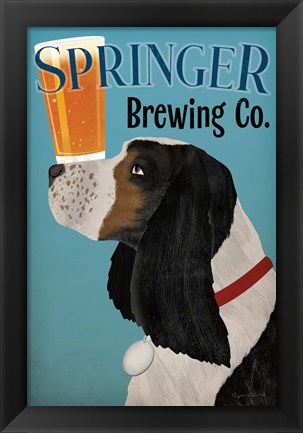 Framed Springer Brewing Co Print