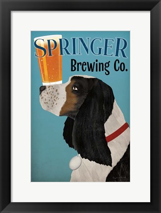 Framed Springer Brewing Co Print