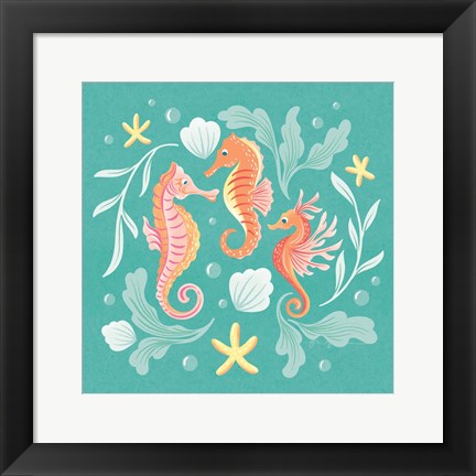 Framed Under the Sea V Print