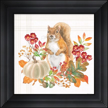 Framed Wooded Harvest III Print