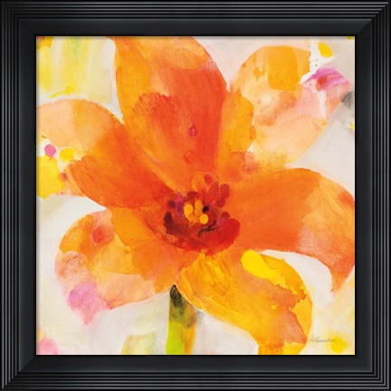 Framed Bright Tulips II Print