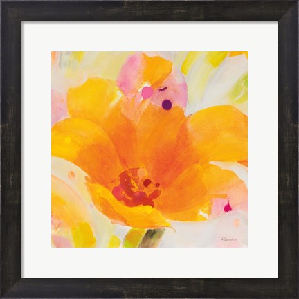 Framed Bright Tulips I Print