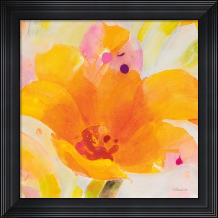 Framed Bright Tulips I Print