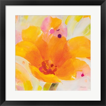 Framed Bright Tulips I Print