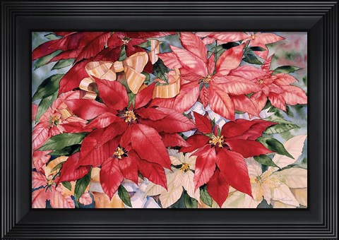 Framed Poinsettia Print