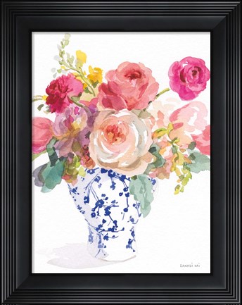 Framed Sunday Bouquet II Print