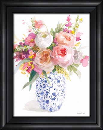 Framed Sunday Bouquet I Print