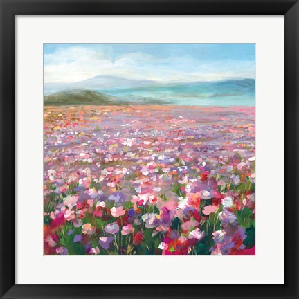 Framed Headland Wildflowers Print