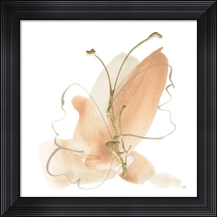Framed Butterfly Flower II Print