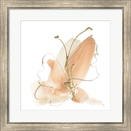 Framed Butterfly Flower II Print