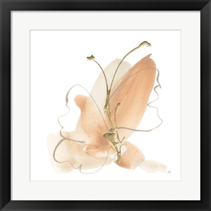 Framed Butterfly Flower II Print