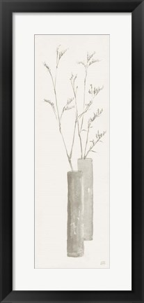 Framed Neutral Grass Print