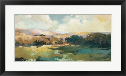Framed Daybreak Valley Neutral Crop Print