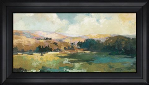 Framed Daybreak Valley Neutral Crop Print