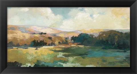 Framed Daybreak Valley Neutral Crop Print