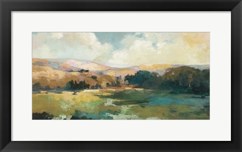 Framed Daybreak Valley Neutral Crop Print