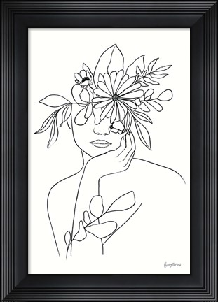 Framed Rooted III BW Print