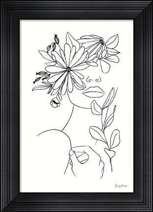 Framed Rooted I BW Print