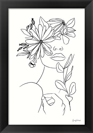 Framed Rooted I BW Print