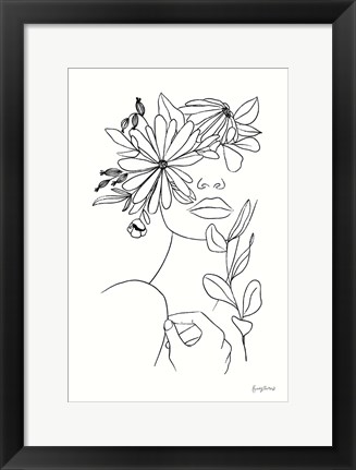 Framed Rooted I BW Print