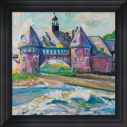 Framed Coastal Towers Print