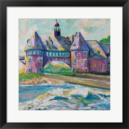 Framed Coastal Towers Print