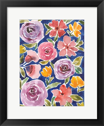 Framed Flower Patch III Print