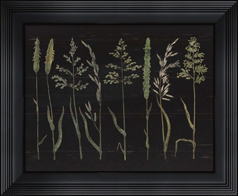 Framed Herbal Botanical VII Black Wood No Words Print