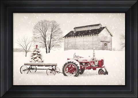 Framed Feels like Christmas Print