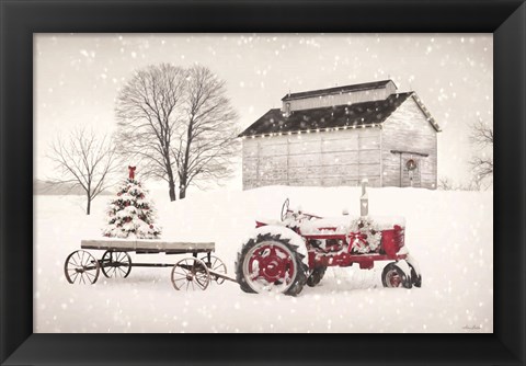 Framed Feels like Christmas Print