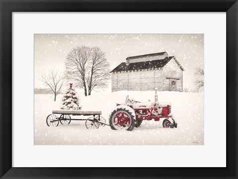 Framed Feels like Christmas Print