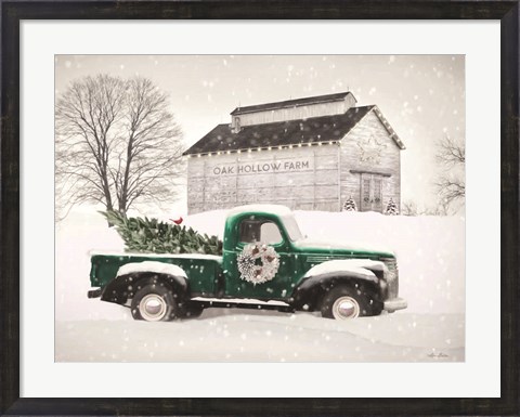 Framed Christmas at Oak Hollow Farm Print