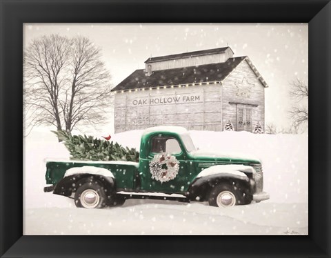 Framed Christmas at Oak Hollow Farm Print