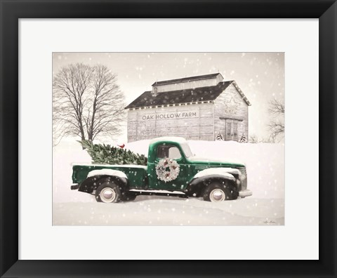 Framed Christmas at Oak Hollow Farm Print