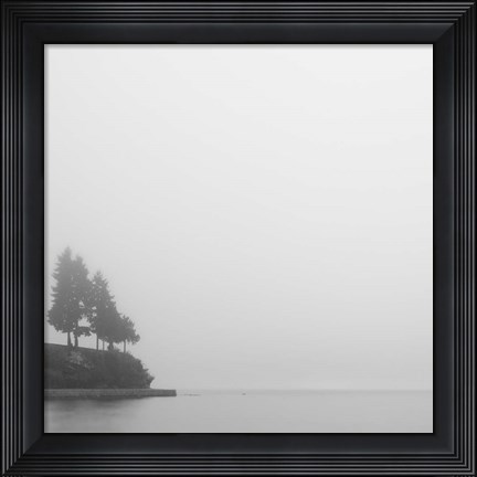 Framed Foggy Coast 1 Print