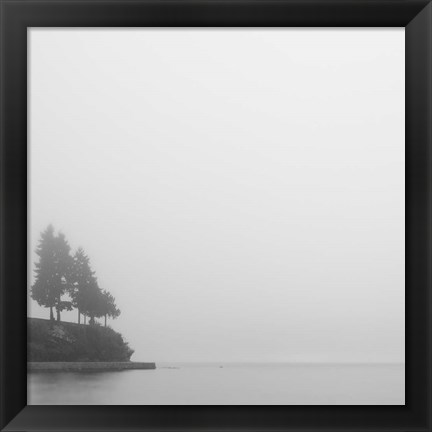 Framed Foggy Coast 1 Print