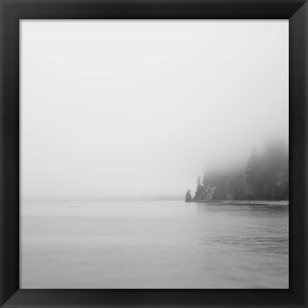 Framed Foggy Coast 2 Print