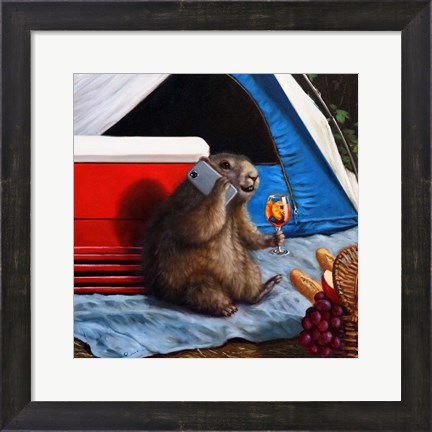 Framed When The Campers Are Away Print