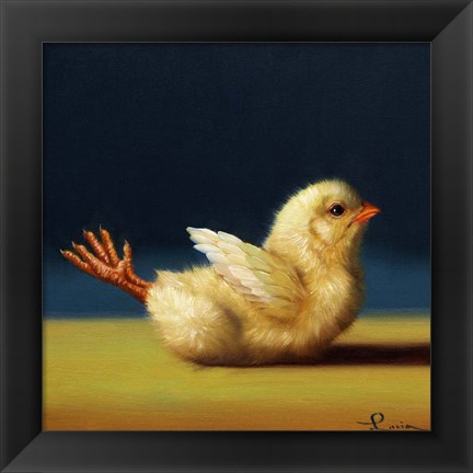 Framed Yoga Chick Locust Print