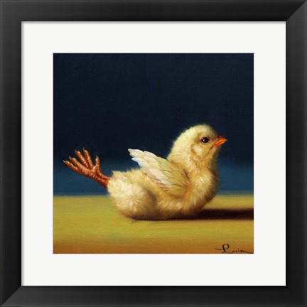 Framed Yoga Chick Locust Print