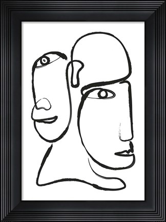 Framed Double Silhouette Print