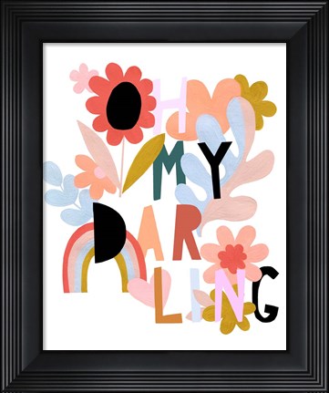 Framed Oh My Darling Print