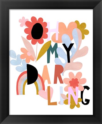 Framed Oh My Darling Print