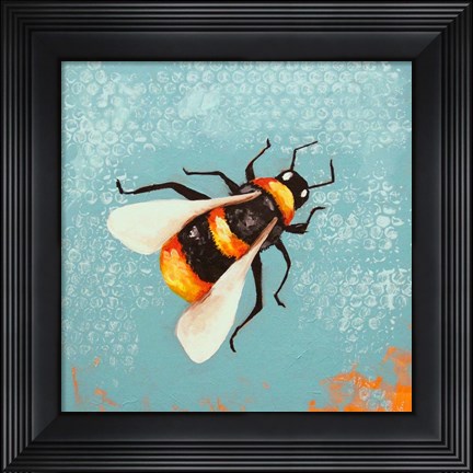 Framed Bee Painting Print