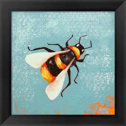 Framed Bee Painting Print