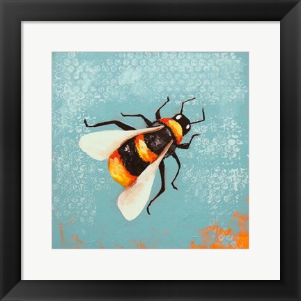 Framed Bee Painting Print