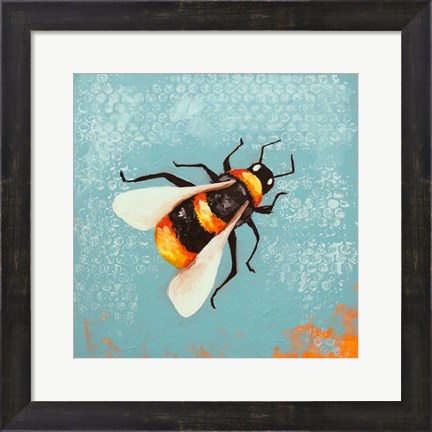 Framed Bee Painting Print